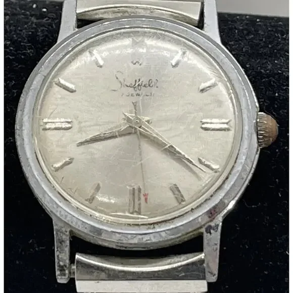 Vintage Sheffield 17 Jewel Mechanical Dress Watch REPAIR PARTS